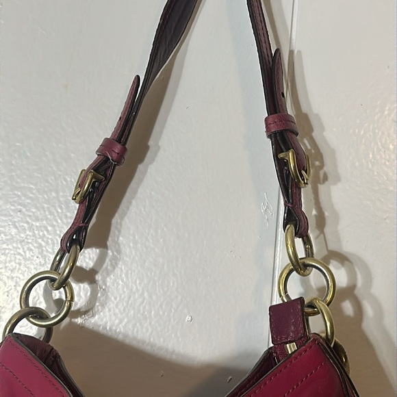 Coach vintage maroon shoulder bag - Picture 3 of 13